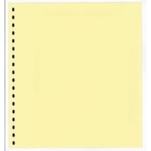Blank sheets (802bo) without print - color: Yellow - 18 Rings - Dim: 272 x 296 mm.