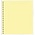 Blank sheets (802bo) without print - color: Yellow - 18 Rings - Dim: 272 x 296 mm. ■ per 10 pcs.