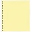 Feuilles vierges (802bo) non imprimées - couleur: Jaune - 18 Anneaux - Dim: 272 x 296 mm.