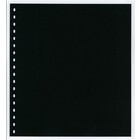 Lindner, Blanco bladen, onbedrukt (18 rings) Zwart - afm: 272x296 mm. ■ per 10 st.