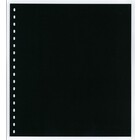 Lindner, Blank sheets, without any prints (18 rings) Black - dim: 272x296 mm. ■ per 10 pcs.