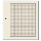 Safe, Blanco bladen, met ruitjes print (14 rings) Champagne - afm: 270x297 mm. ■ per 10 st.