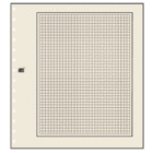 Safe, Blank sheets, with grid print (14 rings) Champagne - dim: 270x297 mm. ■ per 10 pcs.