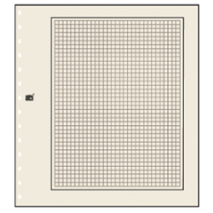 Feuilles vierges avec avec impression quadrillée (14 anneaux)