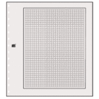 Safe, Blanco bladen, met ruitjes print (14 rings) Wit - afm: 270x297 mm. ■ per 10 st.