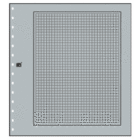 Blanco bladen, met kader en ruitjes print  - Blad kleur: Grijs en Zwart printwerk - SAFE (14 Rings) - afm: 270x297 mm. ■ per 10 st.