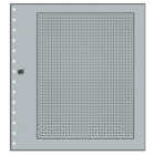 Safe, Blanco bladen, met ruitjes print (14 rings) Grijs - afm: 270x297 mm. ■ per 10 st.