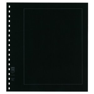 Blank sheets (802d) with borderprint - color: Black - print color: White - 18 Rings - Dim: 272 x 296 mm.