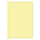 Blank sheets (804c) with border and  gridprint - color: Yellow - print color: Brown - 18 Rings - Dim: 210 x 297 mm. ■ per 10 pcs.
