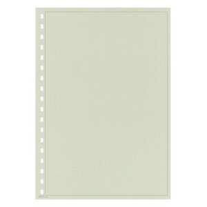 Blank sheets (804i) with borderprint - color: Silver grey - print color: Grey - 18 Rings - Dim: 210 x 297 mm.