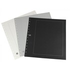 Safe, Blank sheets, with borderline print (14 rings) Black - dim: 270x297 mm. ■ per 10 pcs.