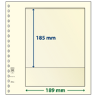 Lindner, T-Blank sheets (18 rings) 1 compartment (189x185) Champagne - dim: 272x296 mm. ■ per 10 pc.