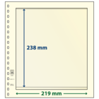 Insert sheets - 1 compartment(s): 219 x 238 mm - T-Blanco (802111) - Champagne - 18 Rings ■ per pc.