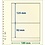Insteekblad - 2 vaks indeling: 189 x 125/92 mm - T-Blanco (802205) -  - Champagne - 18 Rings