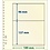 Insteekblad - 2 vaks indeling: 189 x 96/137 mm - T-Blanco (802209) -  - Champagne - 18 Rings