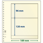 Insert sheets - 2 compartment(s): 189 x 96/120 mm - T-Blanco (802211) - Champagne - 18 Rings ■ per pc.