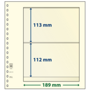 Insert sheets - 2 compartment(s): 189 x 113/112 mm - T-Blanco (802216) - Champagne - 18 Rings