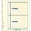Insteekblad - 2 vaks indeling: 189 x 119/120 mm - T-Blanco (802204) -  - Champagne - 18 Rings