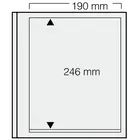 Safe, DUAL-Blanco bladen (14 rings) 1 vaks indeling (190x248) Champagne - afm: 270x297 mm. ■ per  st.