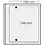 Insert sheets, Champagne - 1 compartment horizontal, Dual - 14 Rings - Pocket dim: 190x248 mm.