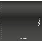 Feuilles de pochettes - 1 compartiment(s): 262 x 305 mm - Omnia (020P) - Noir - 18 Anneaux ■ par 10 pcs.