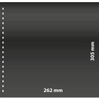Lindner, OMNIA bladen (18 rings) 1 vaks indeling (262x305) Zwart - afm: 272x296 mm. ■ per  st.