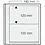Insert sheets, Champagne - 2 compartments horizontal, Dual - 14 Rings - Pocket dim: 190x120 mm.