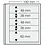Insert sheets, Champagne - 5 compartments horizontal, Dual - 14 Rings - Pocket dim: 190x48(2x), 190x38(2x), 190x60 mm.