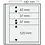 Insert sheets, Champagne - 4 compartments horizontal, Dual - 14 Rings - Pocket dim: 190x42, 190x37(2x), 190x120 mm.