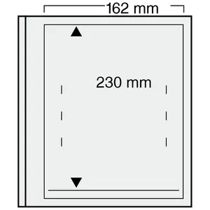 Insert sheets, Champagne - 1 compartment horizontal, Dual - 14 Rings - Pocket dim: 162x230 mm.