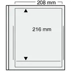 Insert sheets, Champagne - 1 compartment horizontal - SAFE, Dual - 14 Rings - Pocket dim: 208x216 mm. ■ per piece.
