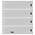 Lindner, OMNIA bladen (18 rings) 2x4 vaks indeling (120x66) Wit - afm: 272x296 mm. ■ per 10 st.