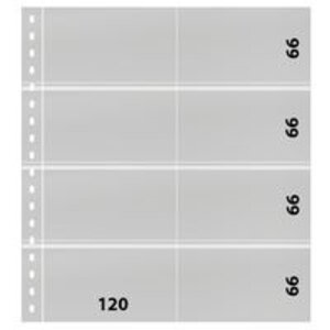 Insteekblad - 8 vaks indeling: 120 x 66 mm - Omnia (030) -  - Wit - 18 Rings