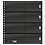 Insteekblad - 8 vaks indeling: 120 x 66 mm - Omnia (040) -  - Zwart - 18 Rings