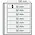 Insert sheets, Champagne - 7 compartments horizontal - SAFE, Dual - 14 Rings - Pocket dim: 190x32 mm. ■ per 5 piecess.
