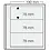 Insert sheets, Champagne - 3 compartments horizontal, Dual - 14 Rings - Pocket dim: 190x78 mm.