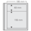 Insert sheets, Champagne - 2 compartments horizontal, Dual - 14 Rings - Pocket dim: 190x63, 190x158 mm.