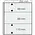 Einsteckblätter - 3 er Einteilung: 250 x 89(2x), 250x110  mm - Dual (513) - Champagne - 14 Ringe ■ pro 5 Stück