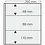 Einsteckblätter - 3 er Einteilung: 250 x 89(2x), 250x110  mm - Dual (513) - Champagne - 14 Ringe