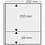 Einsteckblätter, Champagne - 2 Fächer horizontal, Dual - 14 Ringe - Fach abm: 250x202, 250x89 mm.