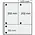 Insert sheets, Champagne - 3 compartments combined hor./vert. - SAFE, Dual - 14 Rings - Pocket dim: 123x202(2x), 250x89 mm. ■ per 5 piecess.