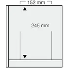 Safe, Feuilles DUAL-neutre (14 anneaux) 1 compartiment (152x245) Champagne - dim: 270x297 mm. ■ par 5 pcs.