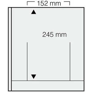 Einsteckblätter, Champagne - 1 Fach horizontal, Dual - 14 Ringe - Fach abm: 152x245 mm.