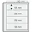 Insert sheets, Champagne - 4 compartments horizontal, Dual - 14 Rings - Pocket dim: 190x58 mm.