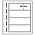 Insert sheets, Champagne - 4 compartments horizontal - LEUCHTTURM, LB - type LB.4 - 13 Rings - Pocket dim: 190x59 mm. ■ per 4 piecess.