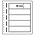 Insert sheets, Champagne - 5 compartments horizontal - LEUCHTTURM, LB - type LB.5 - 13 Rings - Pocket dim: 190x46 mm. ■ per 4 piecess.