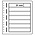 Insert sheets, Champagne - 7 compartments horizontal - LEUCHTTURM, LB - type LB.7 - 13 Rings - Pocket dim: 190x31 mm. ■ per 4 piecess.