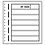 Insert sheets, Champagne - 7 compartments horizontal, LB - type LB.7 - 13 Rings - Pocket dim: 190x31 mm.