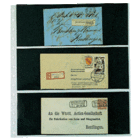 Feuilles de pochettes, incl. Bandes d'insertion (Noir) - 3 compartiment(s): 245 x 95 mm - Favorit (754) - Transparent - 14 Anneaux ■ par pc.