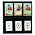 Insteekblad - 6 vaks indeling: 82 x 145 mm - Garant (7732) - Zwart - 14 Rings ■ per 5 stuks